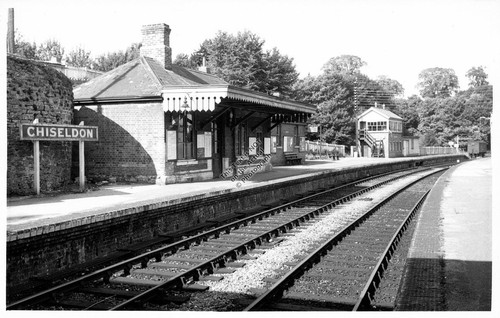 1961 chiseldon train - chiseldon, station