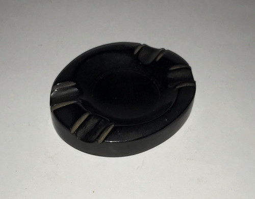 Art deco ashtray - art, black