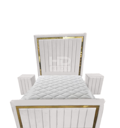 Plush velvet milan panel bed - velvet,