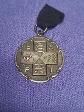 Vintage Sterling Silver  Fob Medal