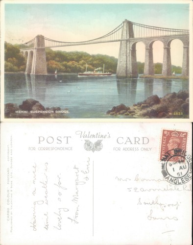 Menai suspension bridge - suspension,