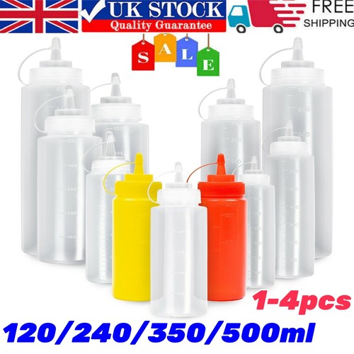 Plastic clear squeeze sauce - plastic,