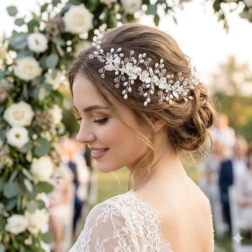 Bride hair accessories wedding - bride,