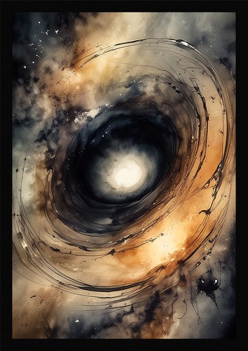 Moody black hole framed - moody,