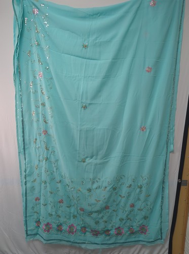 Sari embroidered sequins - embroidered,