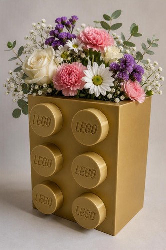 Brick vase planter modern - brick,