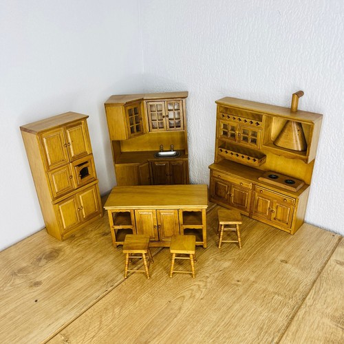 Vintage wooden dolls house - vintage,
