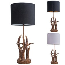 Antler Table Lamp Base Natural