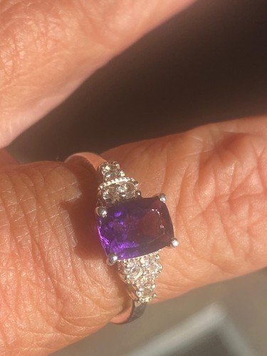 Amethyst silver 925 - silver, ring