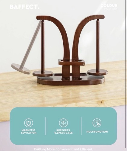 Wooden yarn holder - holder, rotating