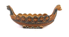 Vintage Wade Made in England Porcelain Viking Dragon Boat Long Ship 19cm Long