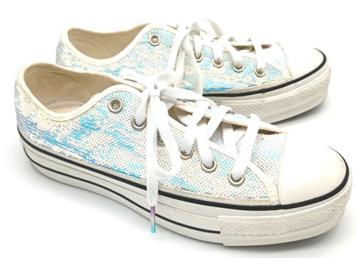 Converse sequin trainers pearl - sequin,
