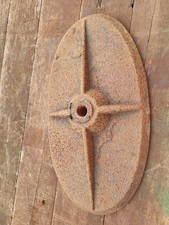 Antique Cast Iron Brick Oval Wall Tie Anchor Plate Pattress 
