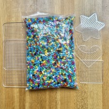 Hama Iron Beads Kit With Various Pegboard Shapes