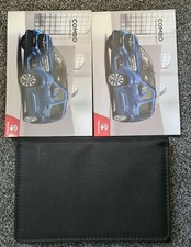 GENUINE VAUXHALL COMBO OWNERS MANUAL WALLET HANDBOOK + AUDIO NAVI PACK 2018-2023