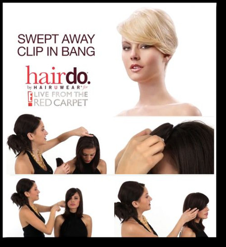 Hairdo swept away - swept,