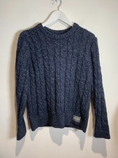 Superdry navy cable knit