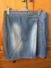 Lovely Ladies Blue Denim Debenhams John Rocha Jean Skirt Size 16