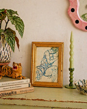 Small Framed 'Seated Woman