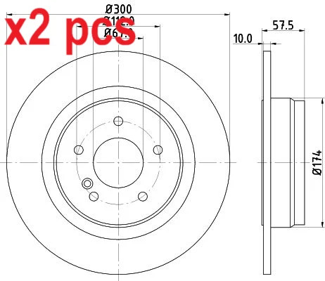 Pcs sides fits - x2,