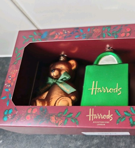 Harrods glass blown teddy - harrods, bear
