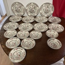 Johnson Brothers Indian Tree Job Lot Of Dinner Plates & Bowls 19 In Total