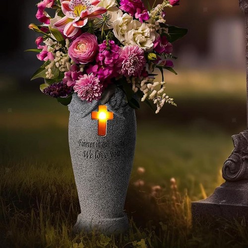 Cemetery grave flower vase - cemetery,