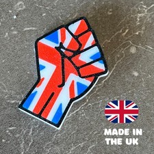 Union Jack Flag Raised Fist