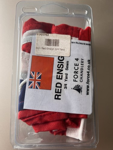 Red ensign yard sewn - ensign, 3/4