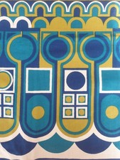 Heal’s Original Vintage Fabric Large Unused Panel Retro Mid Century 1960s 1970s