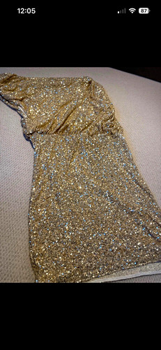 Karen millen gold sequin one - millen,