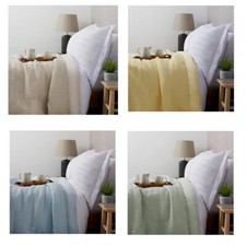 Supersoft By Cozee Home Textured Stripe Bedspread - Various Size And Colours