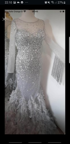 Silver wedding party maxi