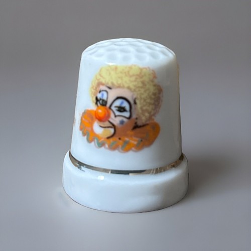 Vintage clown thimble - vintage,