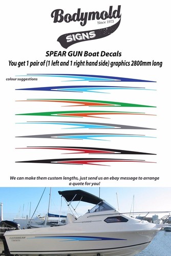Designer boat graphics decals - boat,