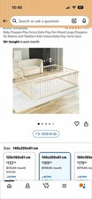 Wooden Baby Playpen 140x200cm