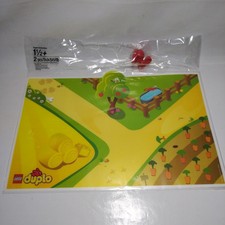 Duplo Farm Table Mat Red Bunny Brick Rabbit Logo Placemat 5002120 6063347 Party