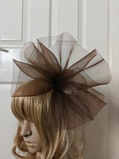 chocolate brown fascinator
