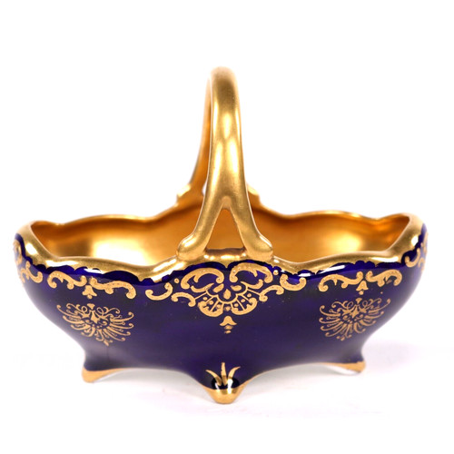Coalport jewelled basket - coalport,