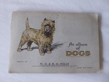 Vintage AN ALBUM OF DOGS - 1937 WILLS CIGARETTE CARD ALBUM Charming Complete Set