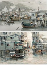 Pair of Hong Kong Harbour