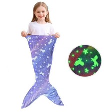 Soft Kids Mermaid Tail Blanket