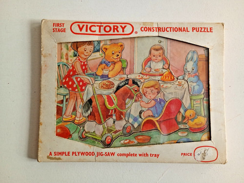 Vintage victory wooden jigsaw - wooden,