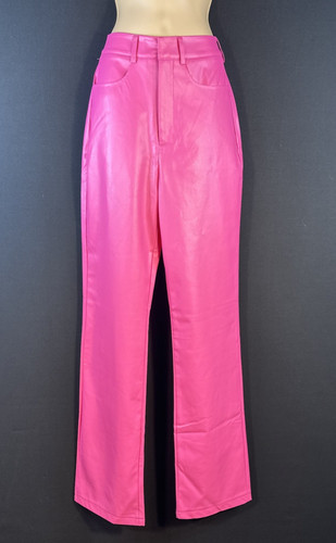 Hot pink high waist - pink, pvc