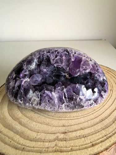 454g natural amethyst - amethyst, geode