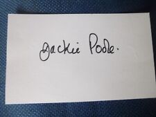 Carry On Camping Hammer Horror JACKIE POOLE hand signed card