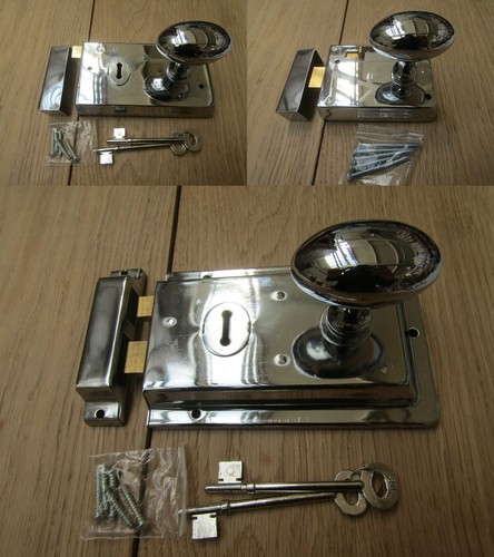 Rim lock door knob handle - knob,