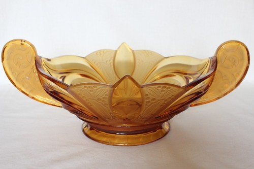 Art deco amber glass - deco,