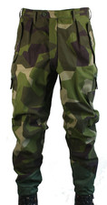 Genuine Swedish Army M90 Combat Trousers Cargo Tactical Pants 33R 180cm/75kg