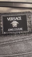 Versace Jeans Couture Unisex Grey Shiny Sparkling Jeans W32 L32